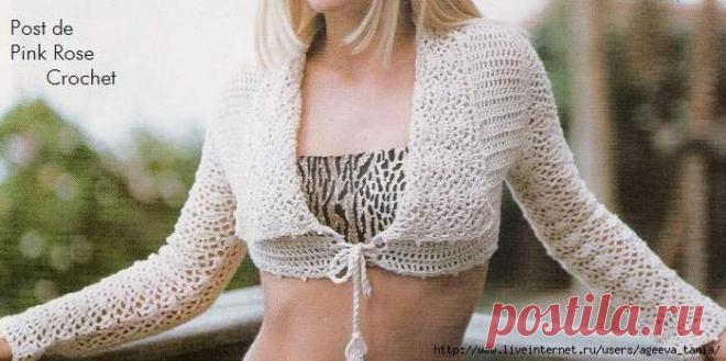 Bolero Crochet. Bolero schemes | Лаборатория домашнего хозяйства