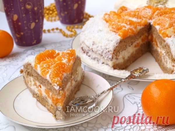 Торт с мандаринами — рецепт с фото