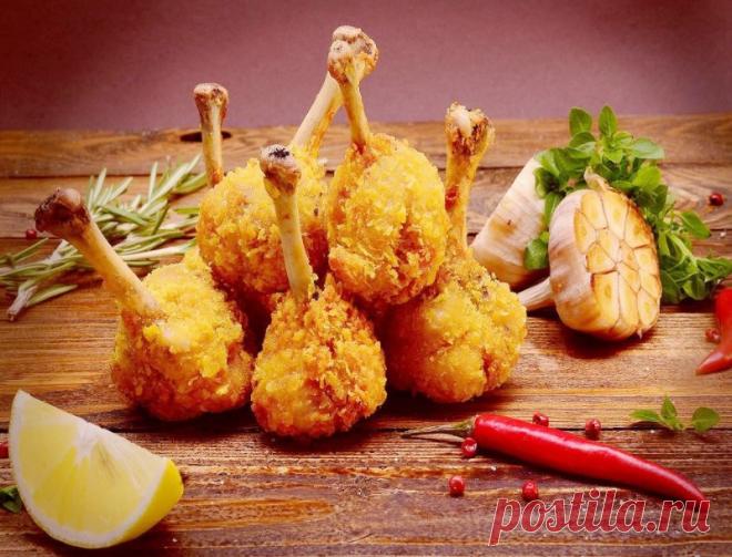 Ложные куриные ножки и стрипсы в панировке - видео &raquo; Женский Мир