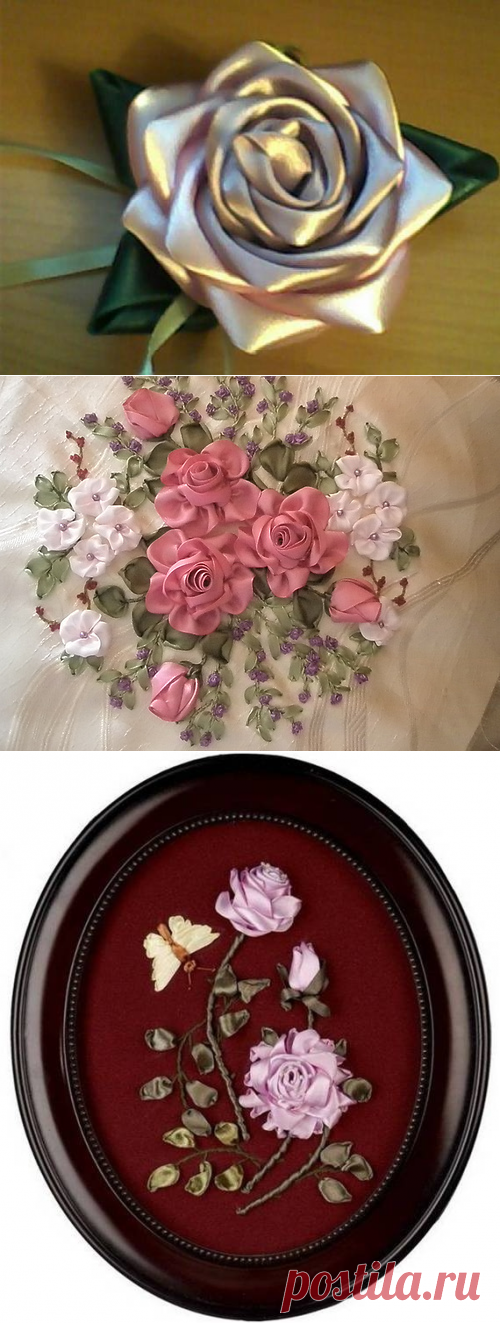 Вышивание лентами | Записи в рубрике Вышивание лентами | Дневник Мадам_Ирина