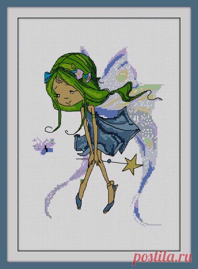 Fairy Cross Stitch PDF Pattern Download Cross Stitch Pattern | Etsy