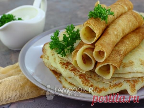 Тонкие картофельные блины