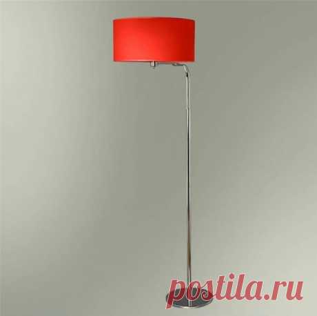 Торшер с красным абажуром| Продажа торшеров с цветными абажурами
