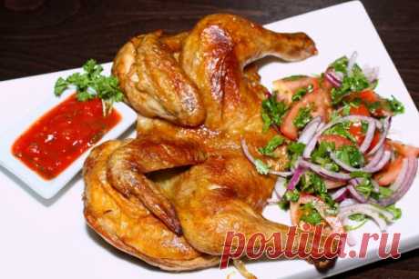 Цыпленок табака под прессом | Edu-berry