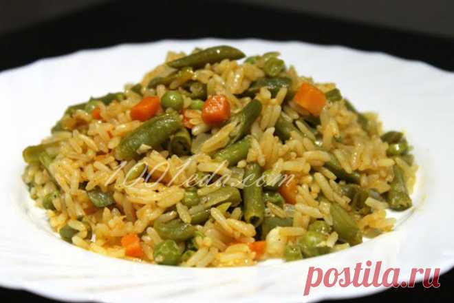 Как приготовить вегетарианский рис на сковороде - Горячие блюда от 1001 ЕДА вкусные рецепты с фото!