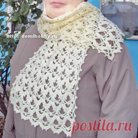 Ажурный шарф
