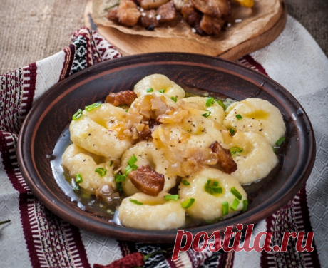 Необычные картофельные галушки