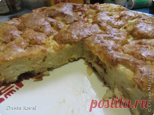 Быстро, сытно и вкусно! Пирог с курицей и цветной капустой