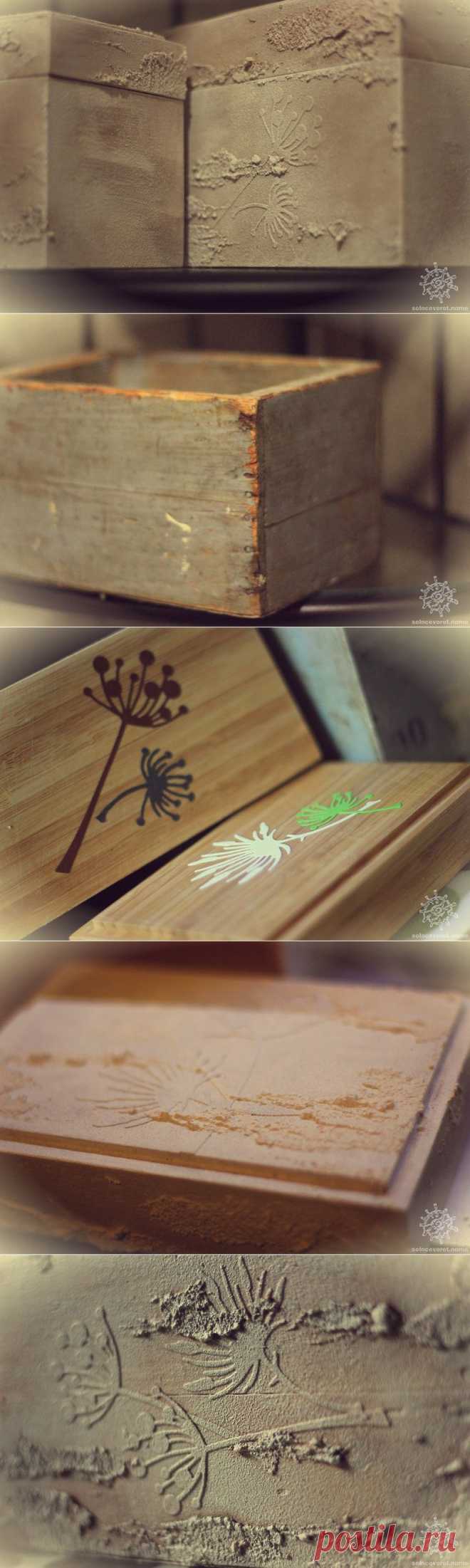 Шкатулка "Вчера было ветрено". Декор с использованием вырубок. - Casket "Yesterday it was windy". Decor with use of cuttings down..