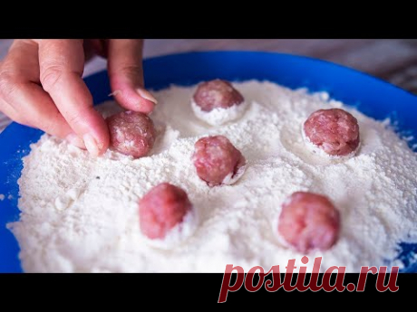 Я просто КИДАЮ ФАРШ в муку! ЛЕНИВЫЕ ПЕЛЬМЕНИ за 5 минут!!!