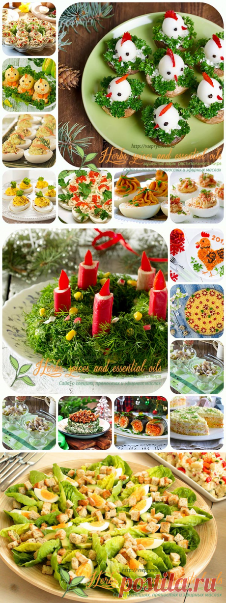 Салаты и закуски на новый год 2017- подборка лучших рецептов
