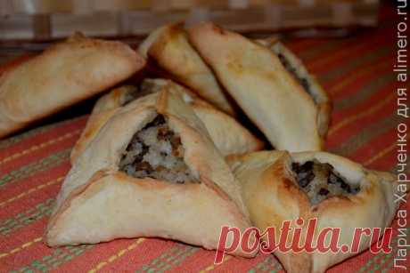Пирожки с грибами и рисом