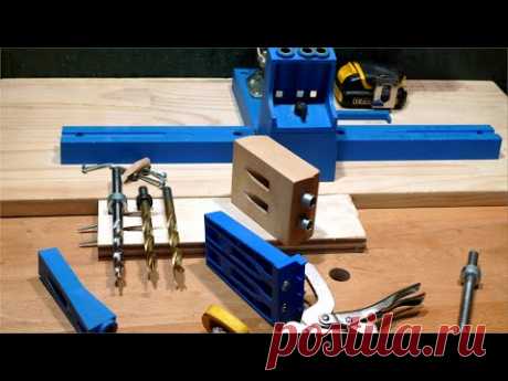 Столярные Хитрости.  Соединение на Косой Шуруп. Самоделка. DIY Pocket Hole Jig - YouTube