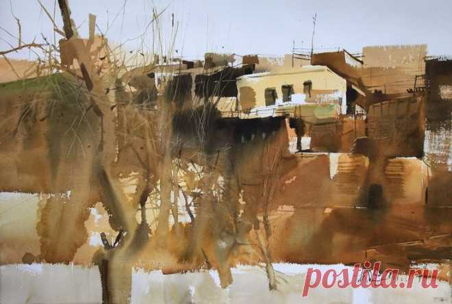 Ping Long (Chinese)watercolor