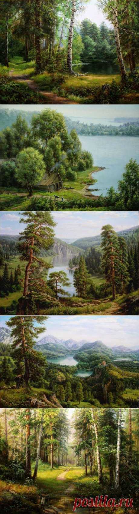 ♥ღ♥Лесные пейзажи. Художник Виталий Зайцев♥ღ♥