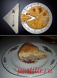 Как быстро приготовить пирог с начинкой из отварного мяса? | Еда и кулинария