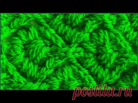 Медальоны спицами. Вязание узора спицами. Часть 1. Knitting pattern. Part 1.