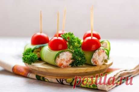 Рулетики из окон огурцов с начинкой 🥒