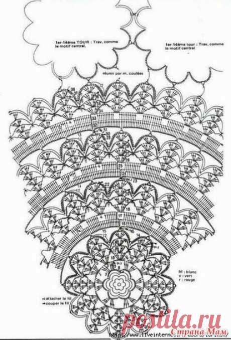 . Нарядная туника из крупных мотивов. - Все в ажуре... (вязание крючком) - Страна Мам