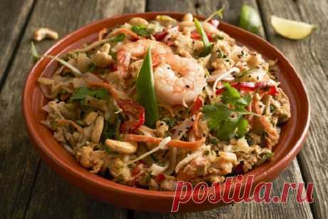Тайский Пад Тай с лапшой и овощами – пошаговый рецепт с фото.