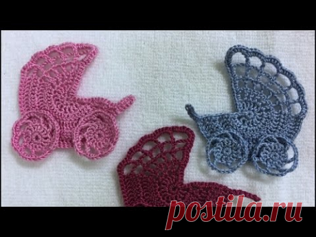 КОЛЯСКА аппликация для скрапбукинга
