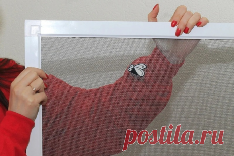 Как заделать дырку в москитной сетке без её замены - Идеи на любой случай