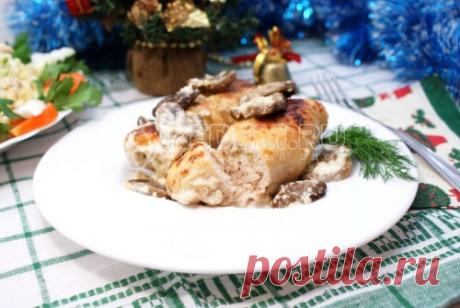 Куриные рулетики с грибами и сыром – Рецепт с фото. Рецепты. Новогодние рецепты 2017. Новогодние вторые блюда