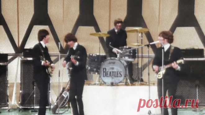 The Beatles - Help! • (From Blackpool Night Out. Colorized.August 1st 1965 • Remastered ᴴᴰ)