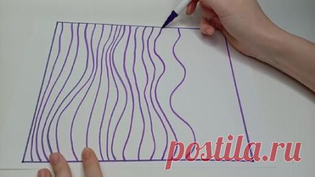 Хочешь рисовать, но думаешь, что не умеешь? Повтори эту идею! Показываю супер простой способ нарисовать красивую картину быстро и легко! | Искусство современности | Дзен