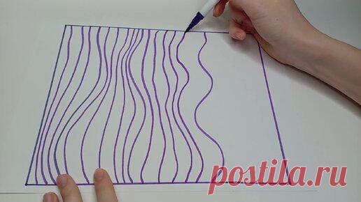 Хочешь рисовать, но думаешь, что не умеешь? Повтори эту идею! Показываю супер простой способ нарисовать красивую картину быстро и легко! | Искусство современности | Дзен