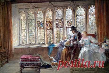 В старинном замке... Joseph Nash (British, 1808-1878)