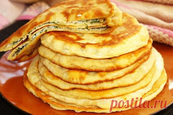 Лепешки сырные с зеленым луком — рецепт