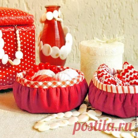 Шьем круглые корзиночки — быстро, легко, удобно - Ярмарка Мастеров - ручная работа, handmade