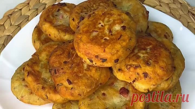  Ленивые картофельные пирожки! Они вкусные и очень сытные!