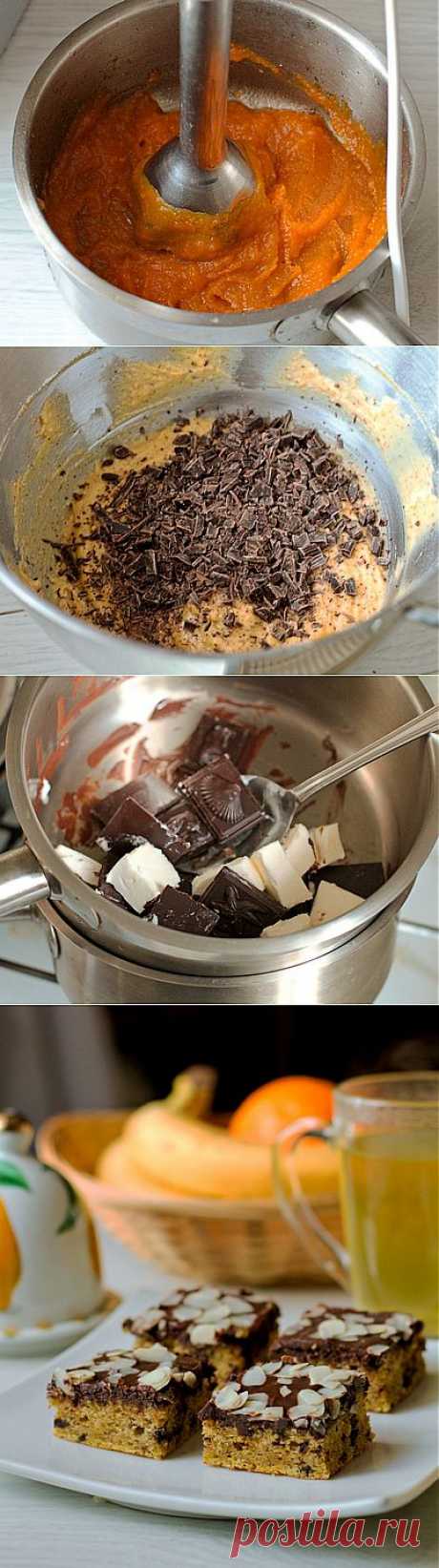 Тыквенно-миндальный пирог с шоколадом - Пошаговый рецепт с фото | Выпечка | Вкусный блог - рецепты под настроение