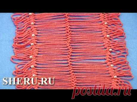 Joining Hairpin Laces Урок 18 часть 1 из 4 Метод соединения лент на вилке