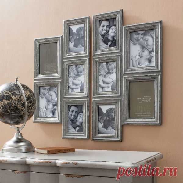 Коллаж из фотографий на стене: более 50 вариантов размещения