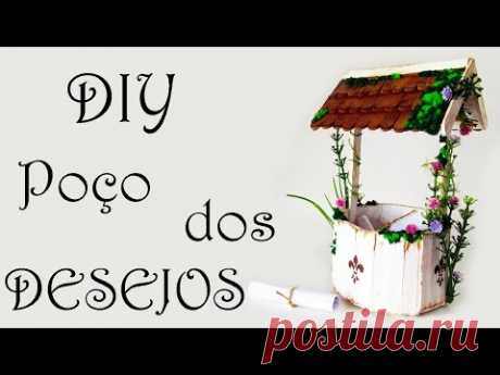 DIY: How to Make a RUSTIC WISHING WELL - Popsicle Sticks Crafts Tutorial