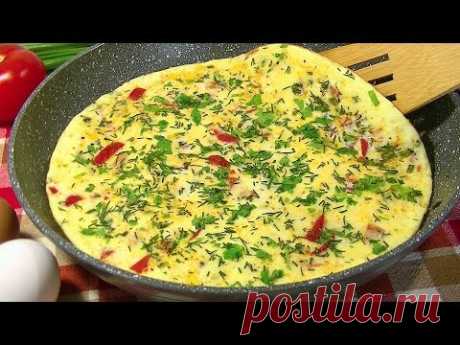 Самый Лучший Завтрак – Омлет с Овощами и Сыром.