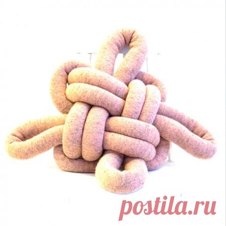 (+1) тема - Декоративная подушка-узел: сделать проще, чем кажется | РУКОДЕЛИЕ