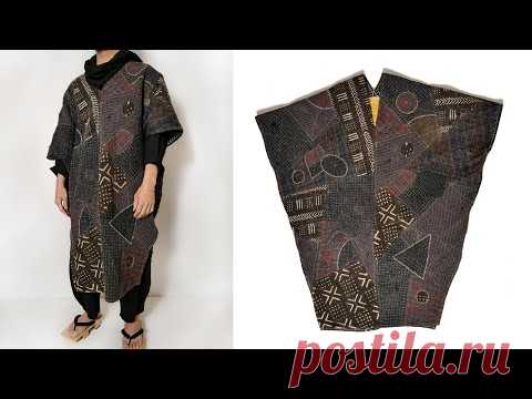 Boro Poncho / Reflow No.28 / Mutsu