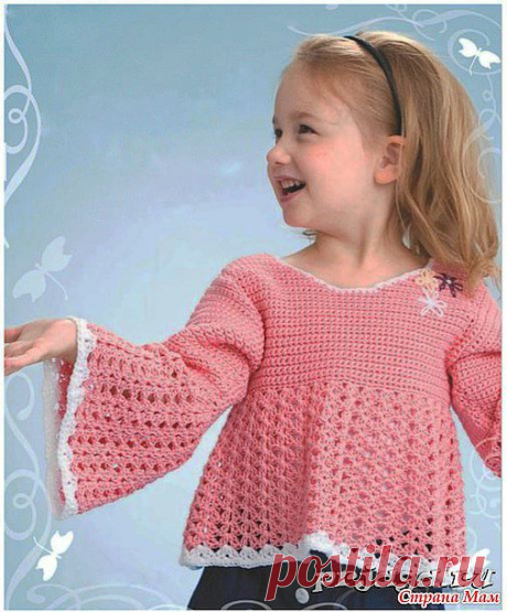 АЖУРНАЯ КОФТОЧКА ДЛЯ ДЕВОЧКИ: Дневник группы "Все в ажуре... (вязание крючком)" - Страна Мам