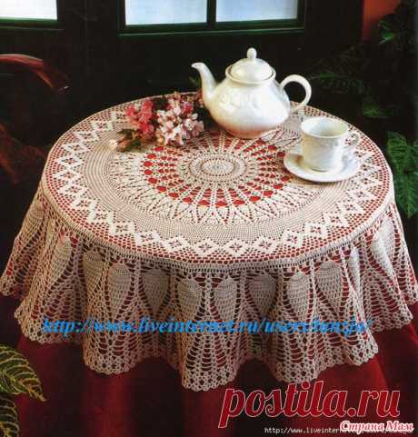 Вяжем скатерть он-лайн. - Вяжем вместе он-лайн - Страна Мам