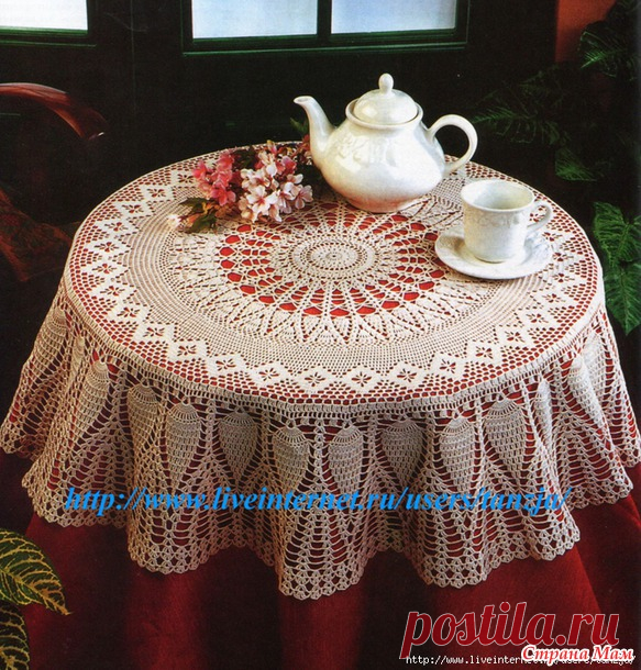 Вяжем скатерть он-лайн. - Вяжем вместе он-лайн - Страна Мам