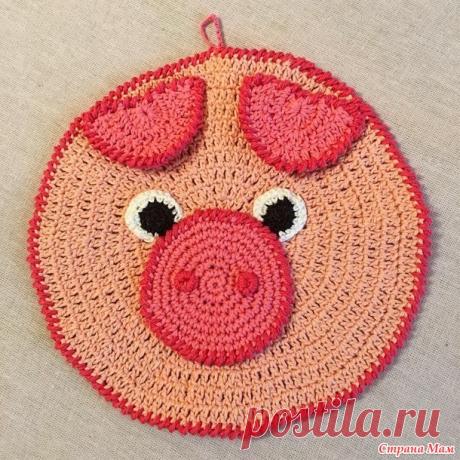 . Прихватка «поросёнок» крючком (подарок к году свиньи) - Вязание - Страна Мам
