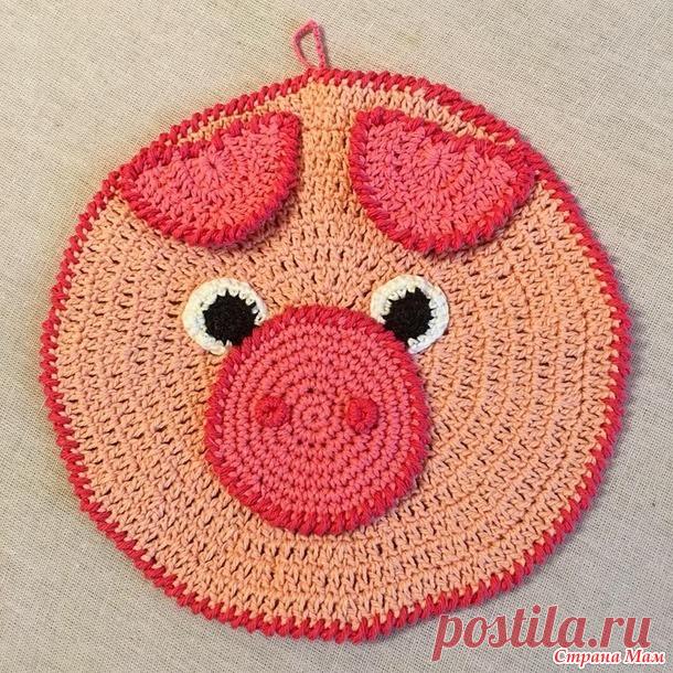 . Прихватка «поросёнок» крючком (подарок к году свиньи) - Вязание - Страна Мам