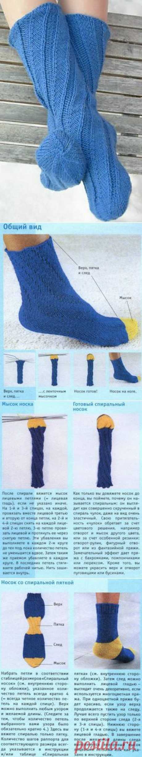Спиральные носки