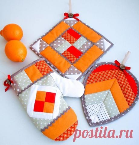 Выкройка прихватки - схемы для начинающих по шитью прихваток из ткани, лоскутков, варежка, пэчворк, рукавички