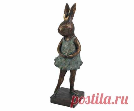 Зайка балерина с короной. Украшение интерьера. Ш20 x В69 x Д21,5 см