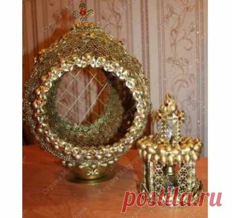 Пасхальное яйцо из макарон своими руками / Простые рецепты